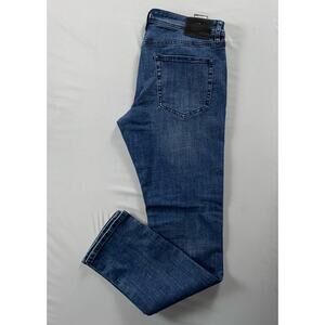 Liverpool Modern Straight Men's 5-Pocket Stretch Denim Jeans. Men's 35X34, GUC!